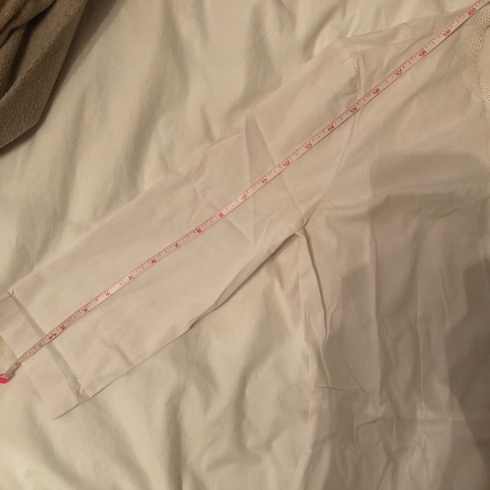 Tahari white three quarter sleeve shirt - Picture 5 of 7